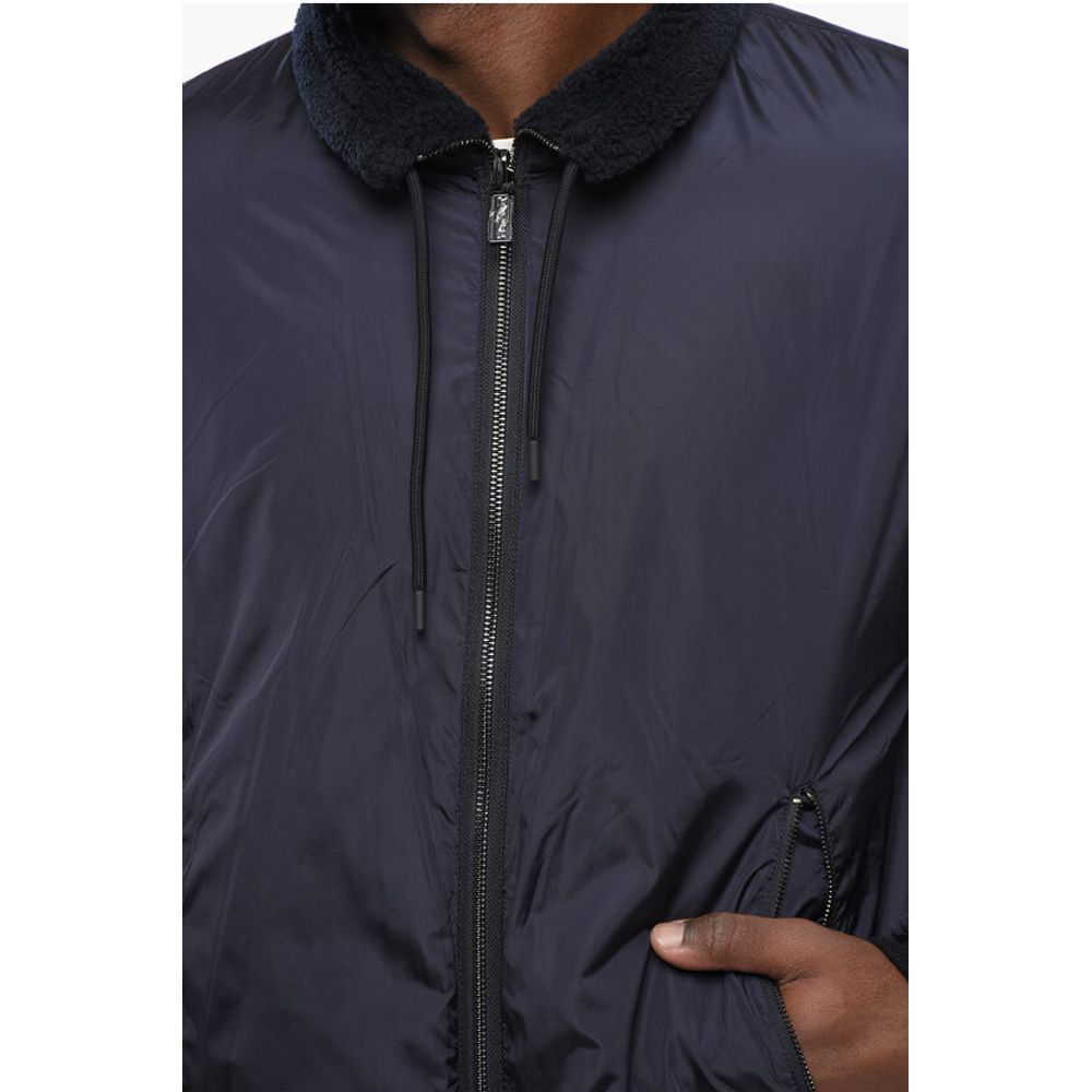 Armani EMPORIO Reversible Windbreaker with Sherpa Lining