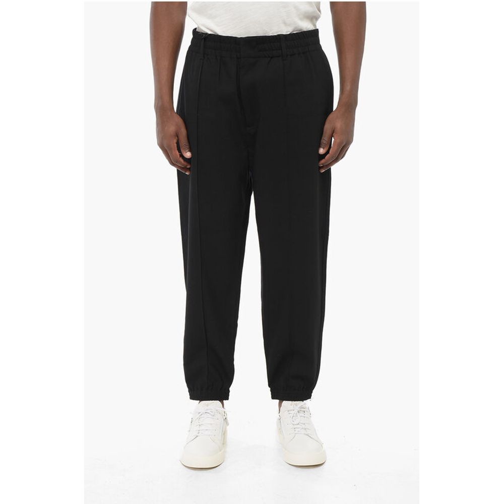 Armani EMPORIO Front Pleated 4-Pocketed Pants with Cuffs