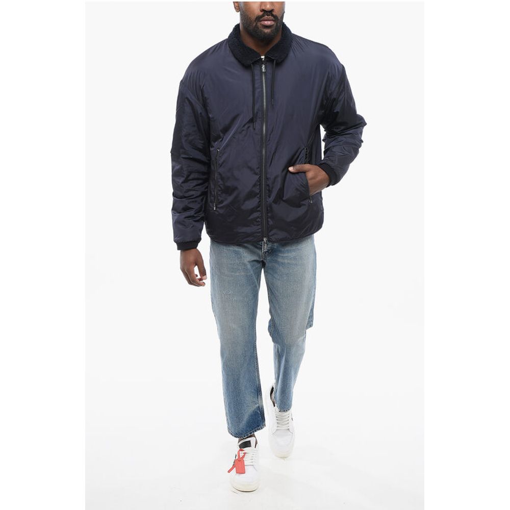 Armani EMPORIO Reversible Windbreaker with Sherpa Lining