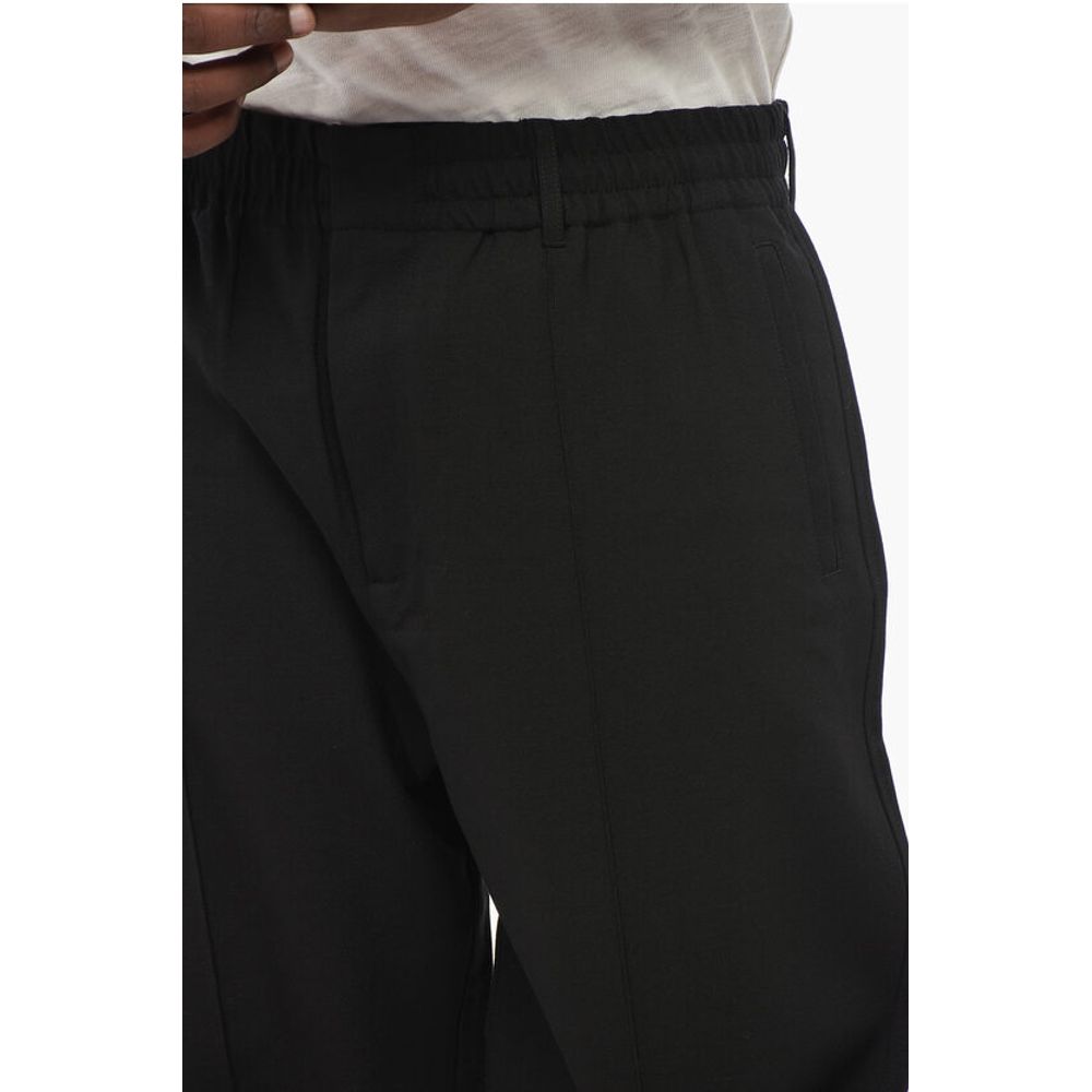 Armani EMPORIO Front Pleated 4-Pocketed Pants with Cuffs