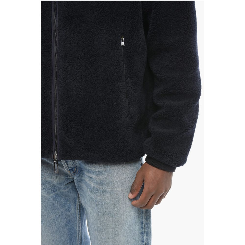 Armani EMPORIO Reversible Windbreaker with Sherpa Lining