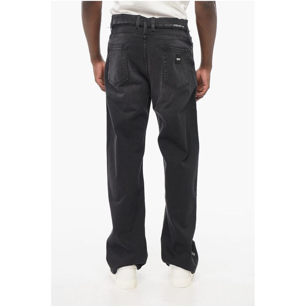 Dolce & Gabbana Stone Washed Denims with Raw-cut Details 25cm