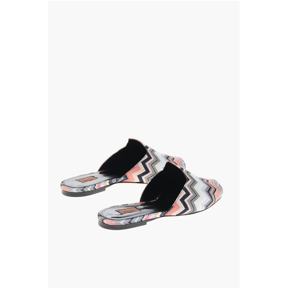 Missoni Fabric ALICUDI Mules with Zig Zag Motif