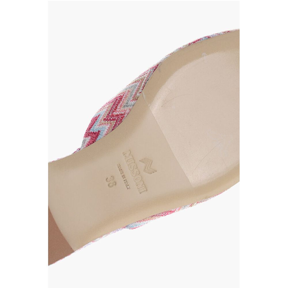 Missoni Lurex ALICUDI Mules with Zig Zag Pattern