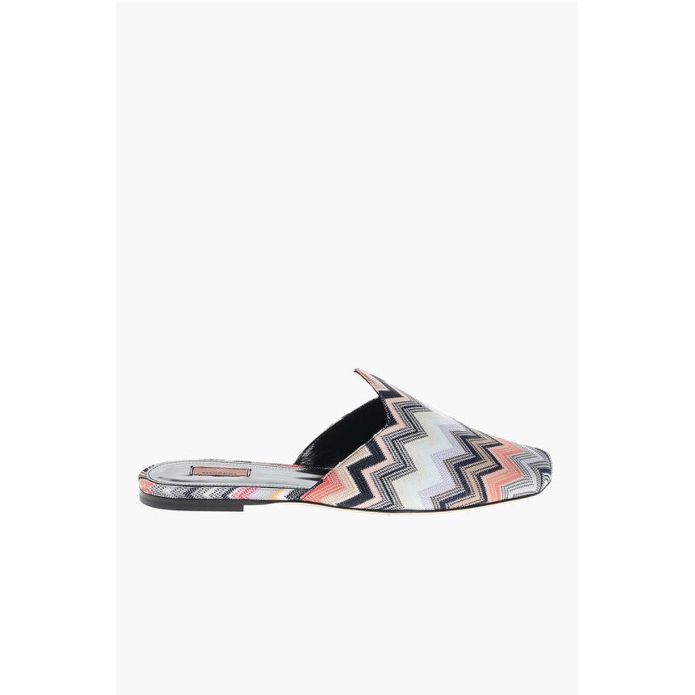 Missoni Fabric ALICUDI Mules with Zig Zag Motif