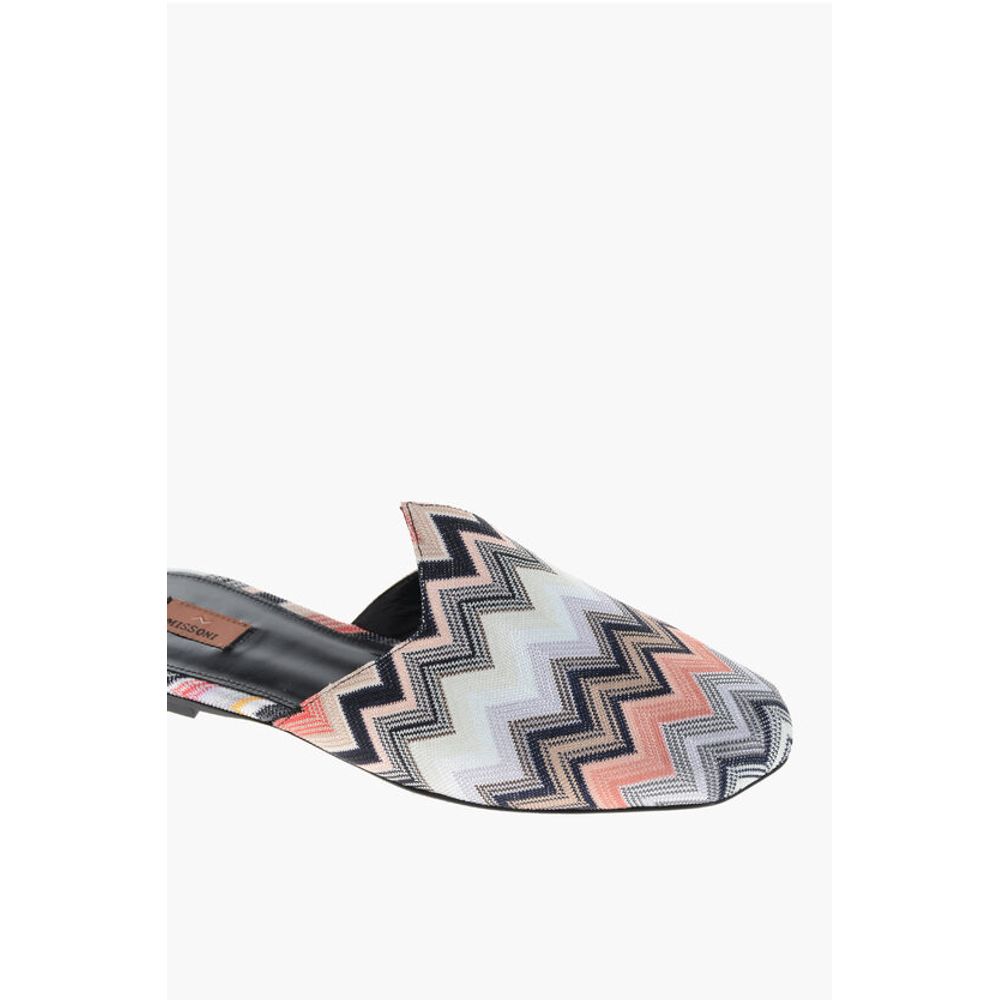 Missoni Fabric ALICUDI Mules with Zig Zag Motif