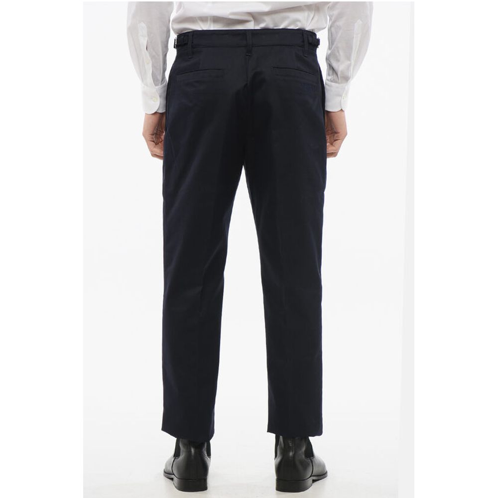 Versace Cotton Chinos Pants with Side Martingales
