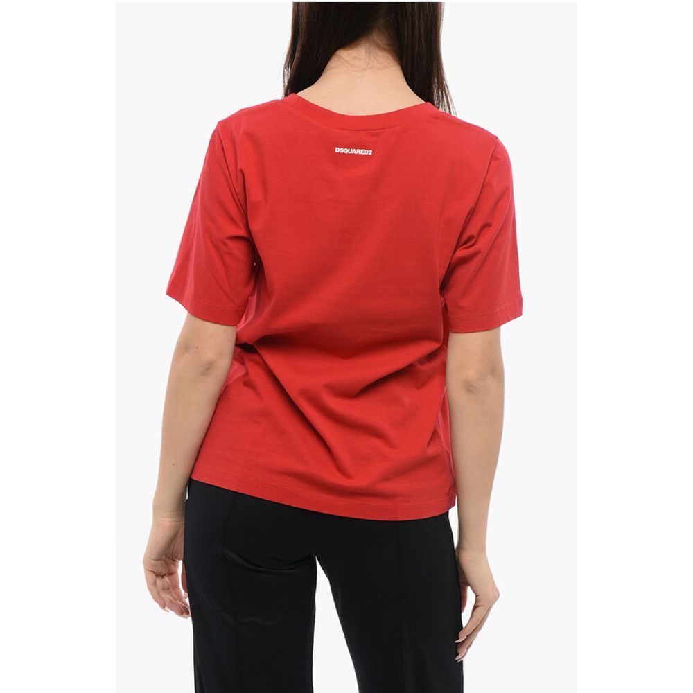 Dsquared² Crew Neck CHERRY GIRL Cotton T-Shirt