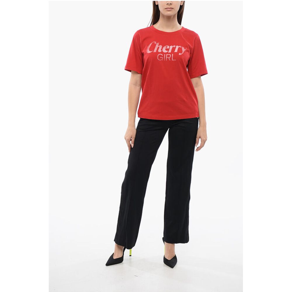 Dsquared² Crew Neck CHERRY GIRL Cotton T-Shirt