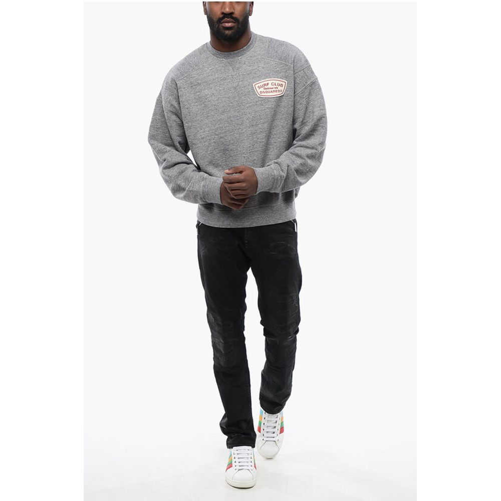 Dsquared² Cipro Fit Brushed Cotton SURF CLUB Crewneck Sweater