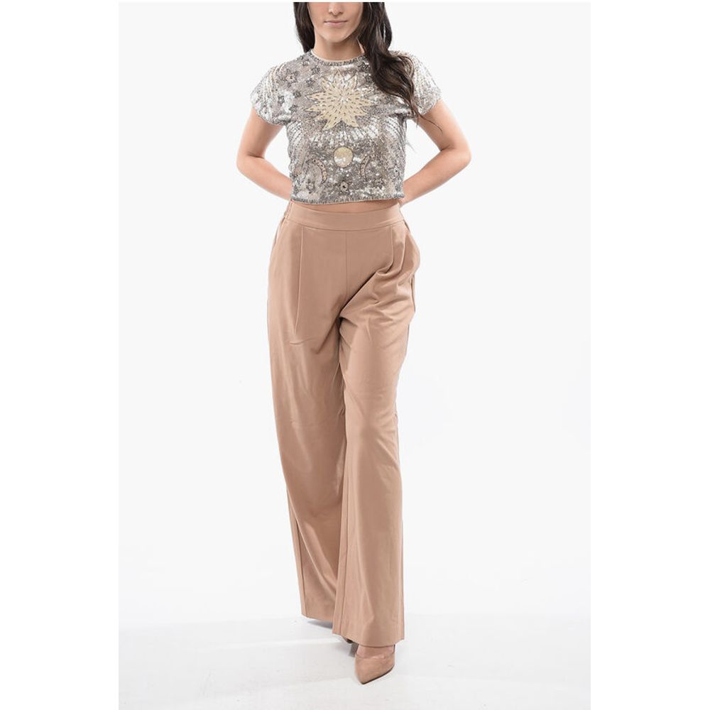 AllSaints Single Pleated ALEIDA Palazzo Pants with Drawstring Waist