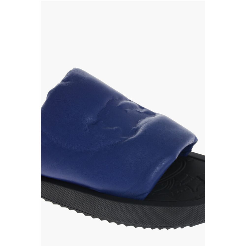 Burberry Leather Slip-on Slides with EDK