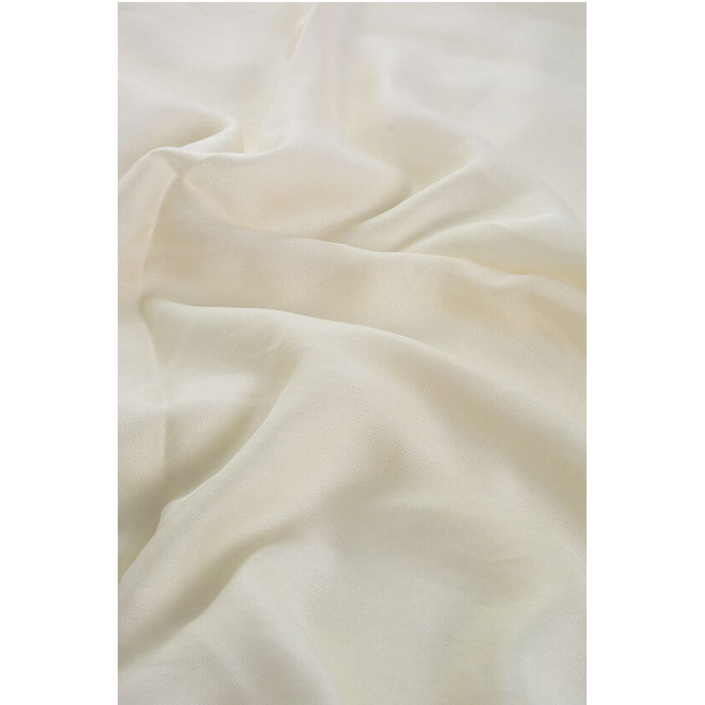 Max Mara Wool and Cotton GEODE Scarf With All-Over MM Monogram