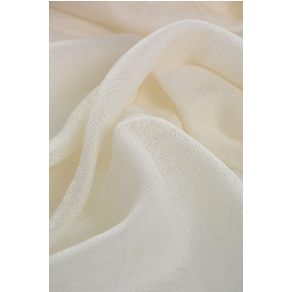 Max Mara Wool and Cotton GEODE Scarf With All-Over MM Monogram