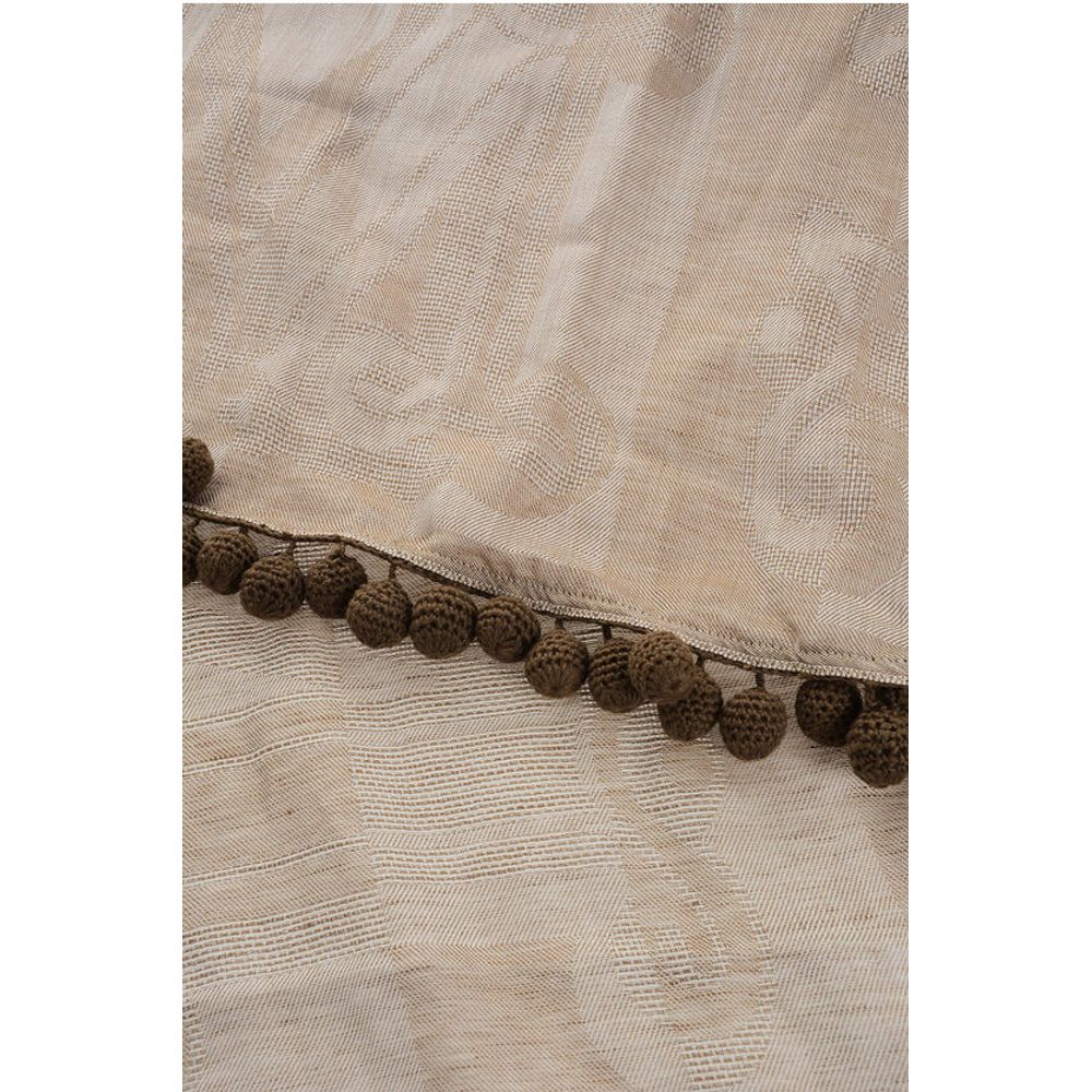 Max Mara Wool Blend FUMANA Scarf With Embroidery