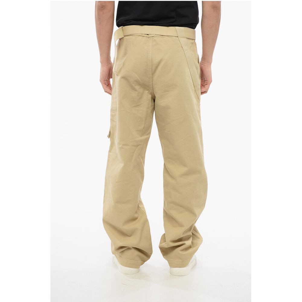 Jacquemus Cotton Straight Fit Chinos Pants with Belt
