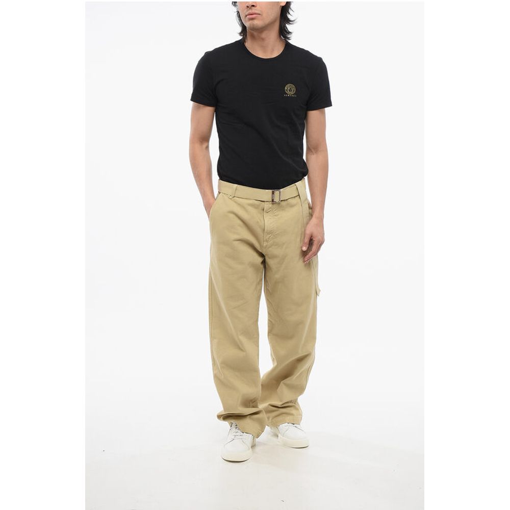 Jacquemus Cotton Straight Fit Chinos Pants with Belt