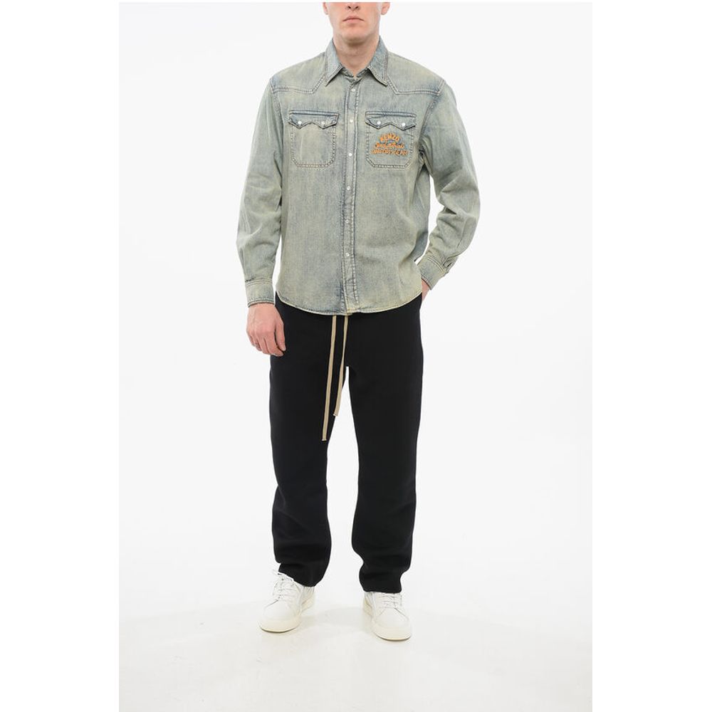 Kenzo Vintage Wash WESTERN Denim Shirt