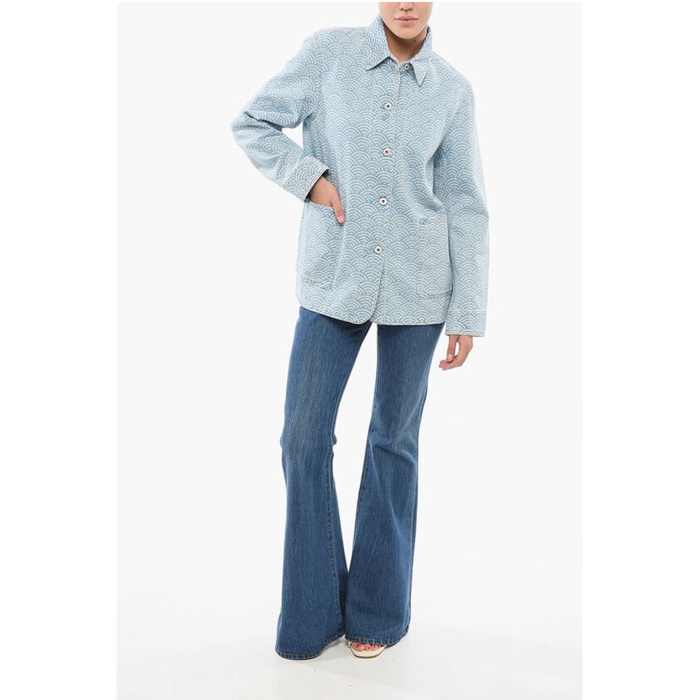 Kenzo Seigaiha Denim Shirt