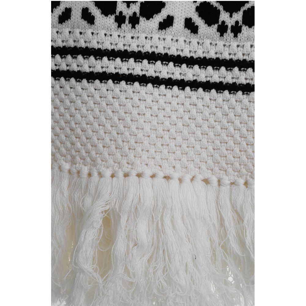Max Mara Crochet Wool and Cashmere PEPLO Scarf