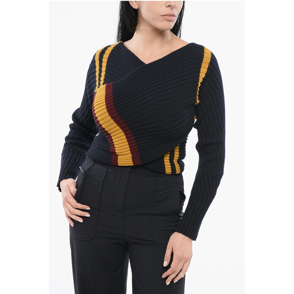 Dries Van Noten Ribbed Deconstructed Sweater
