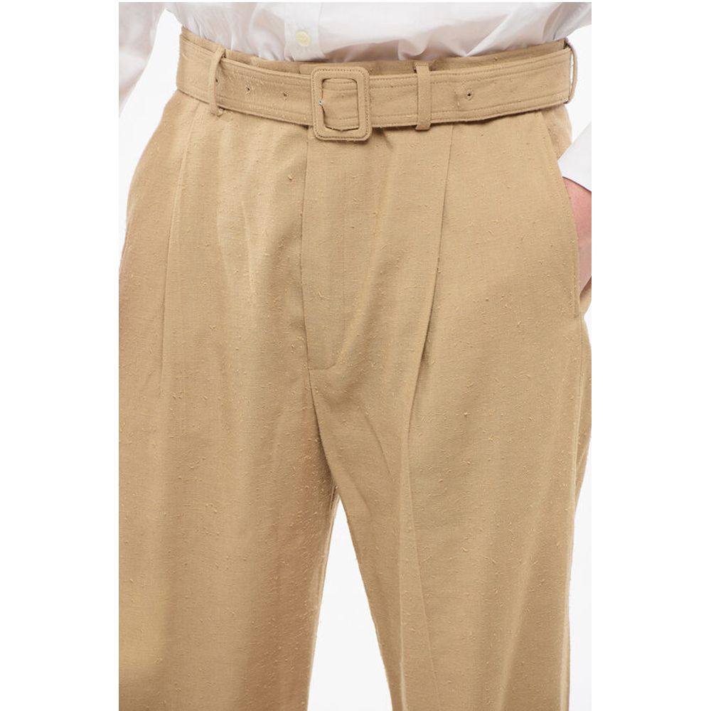 Dries Van Noten 4-Pocketed Straight Fit Pants with Belt