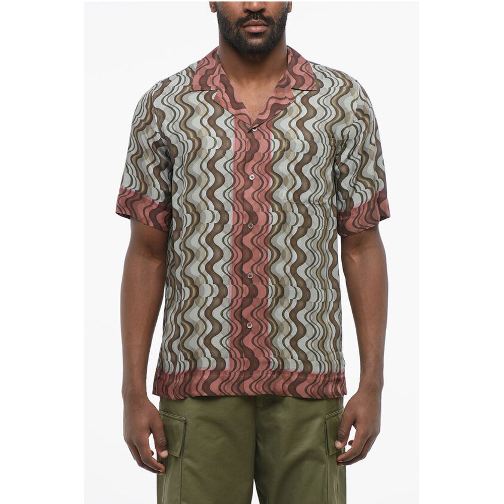 Dries Van Noten Geometric Patterned CARLTONE Chiffon Shirt