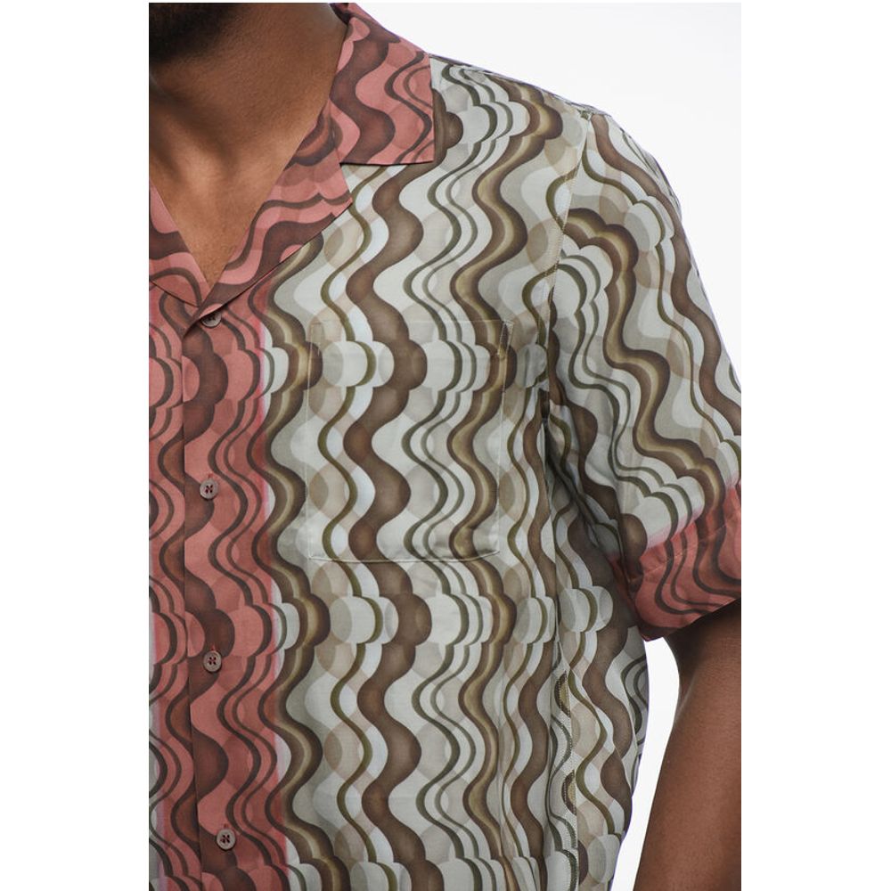 Dries Van Noten Geometric Patterned CARLTONE Chiffon Shirt