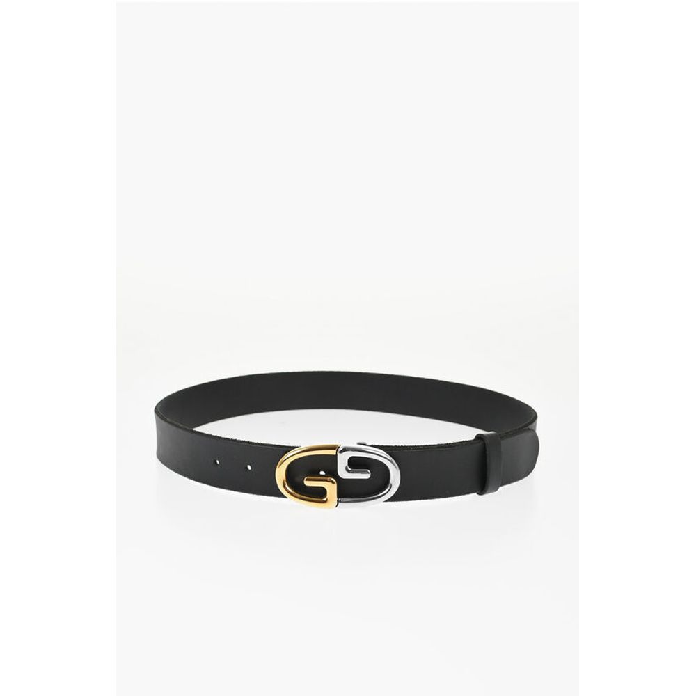 Gucci Leather Belt Belt with Monogram Buckle 35mm