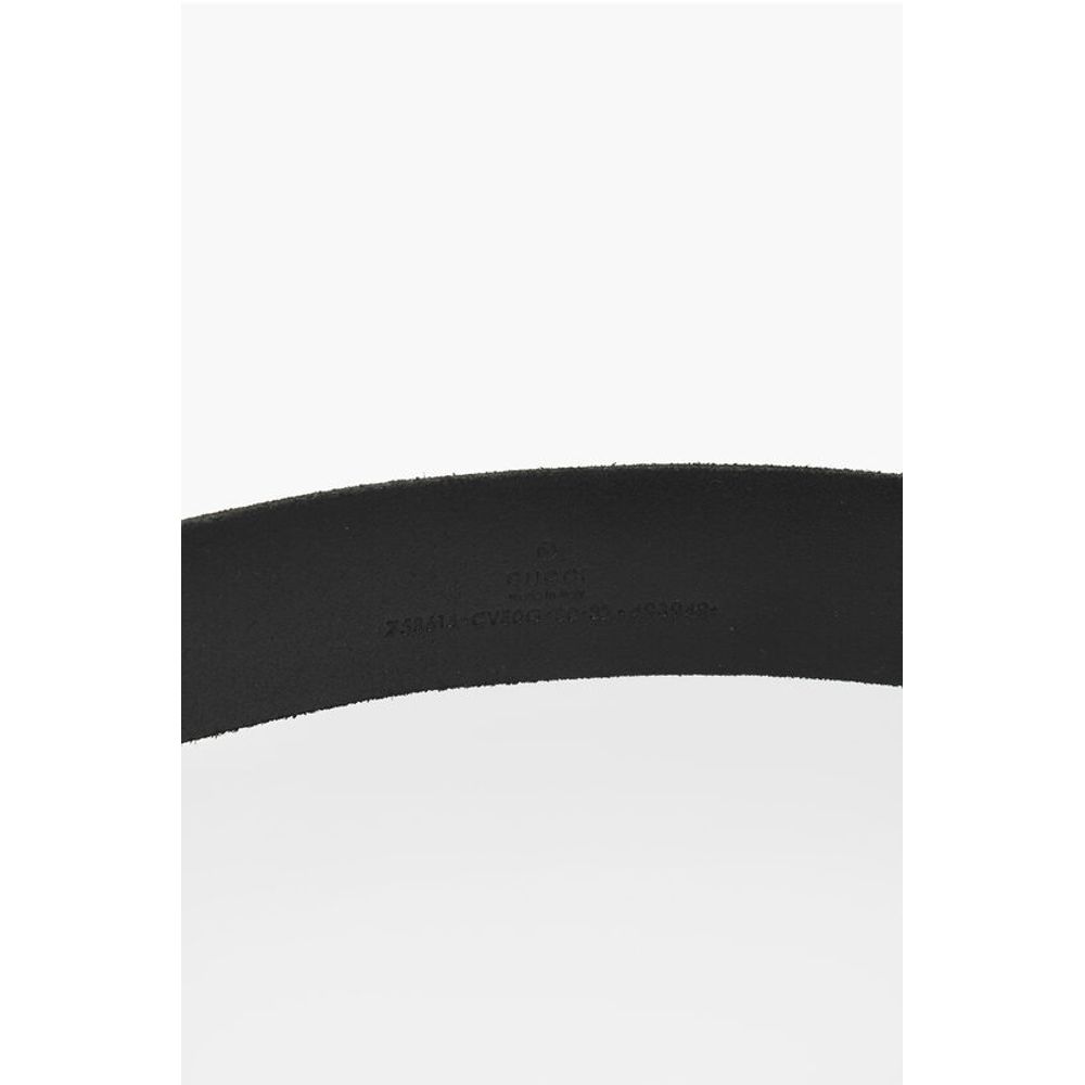 Gucci Leather Belt Belt with Monogram Buckle 35mm