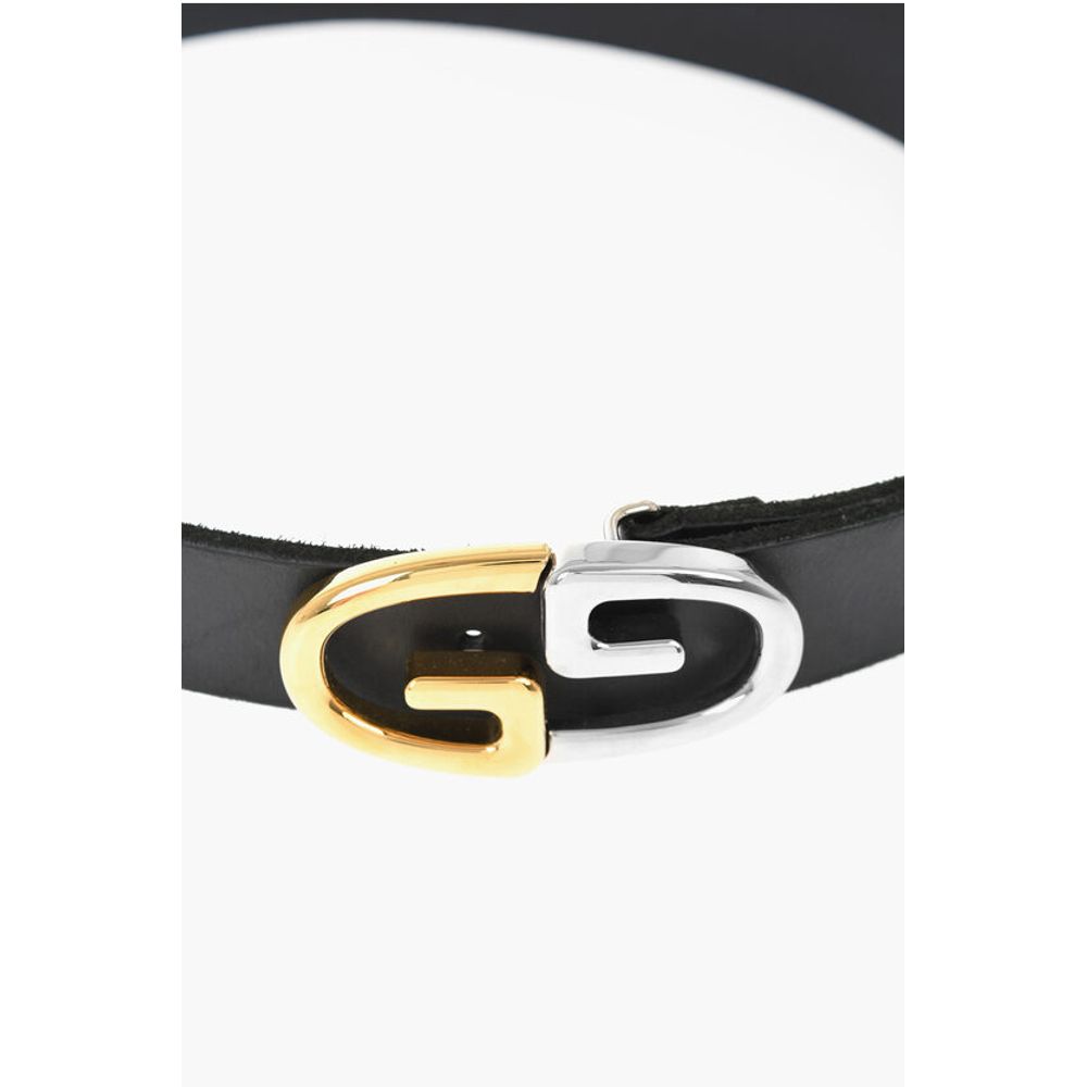 Gucci Leather Belt Belt with Monogram Buckle 35mm