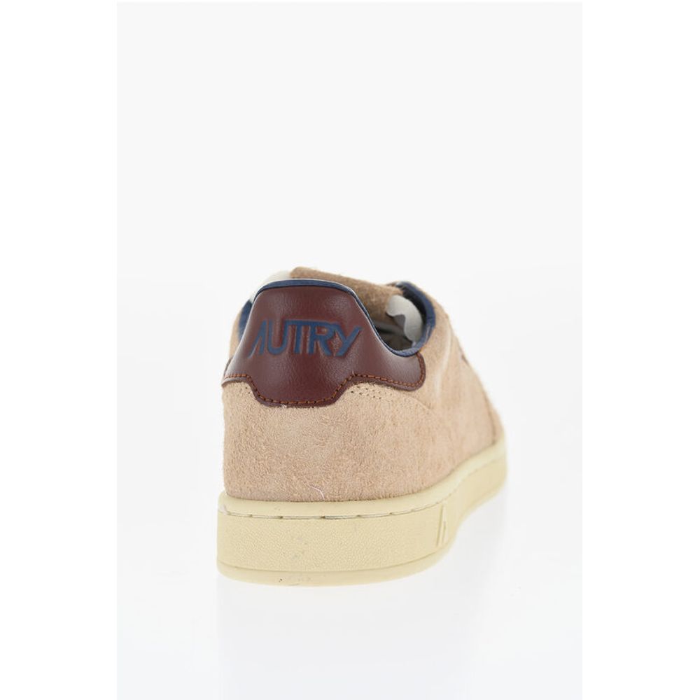 Autry Suede Low Top Sneakers with Contrasting Detail
