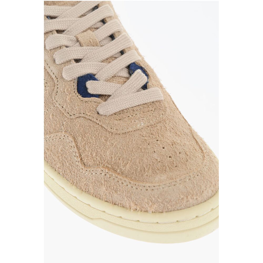 Autry Suede Low Top Sneakers with Contrasting Detail