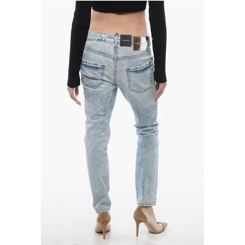 Dsquared² Light Washed Cool Girl Fit Denims 15cm