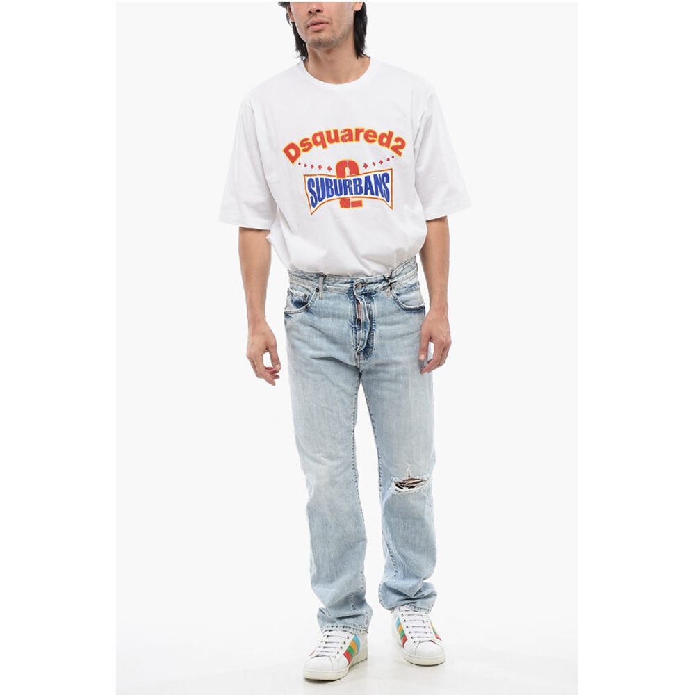 Dsquared² Distressed Effect 642 Light Washed Jeans 19 cm