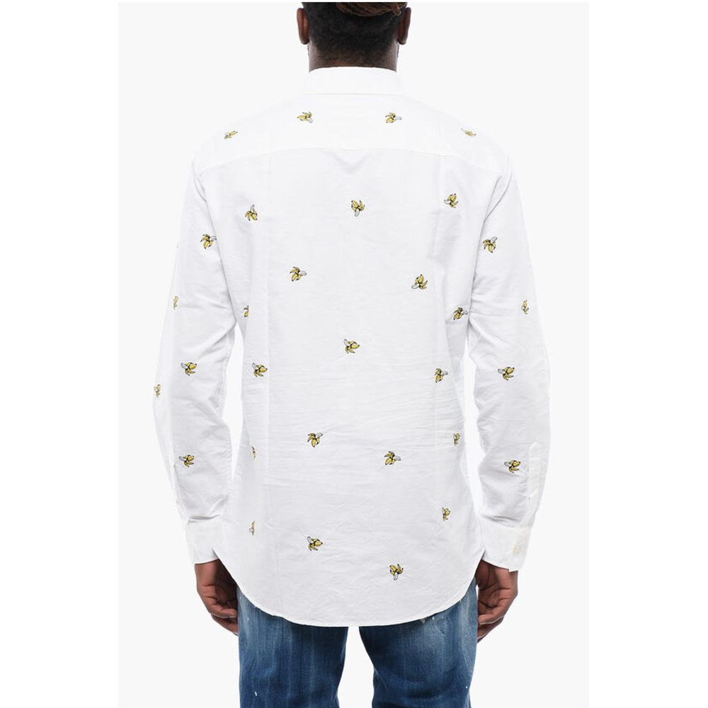 Dsquared² Button-Down Shirt With Banana Embroidery