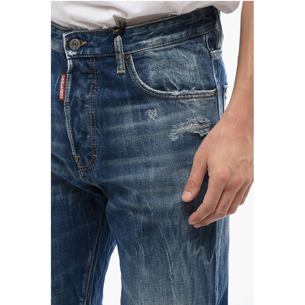 Dsquared² Distressed Effect 642 Mid Washed Jeans 20 cm