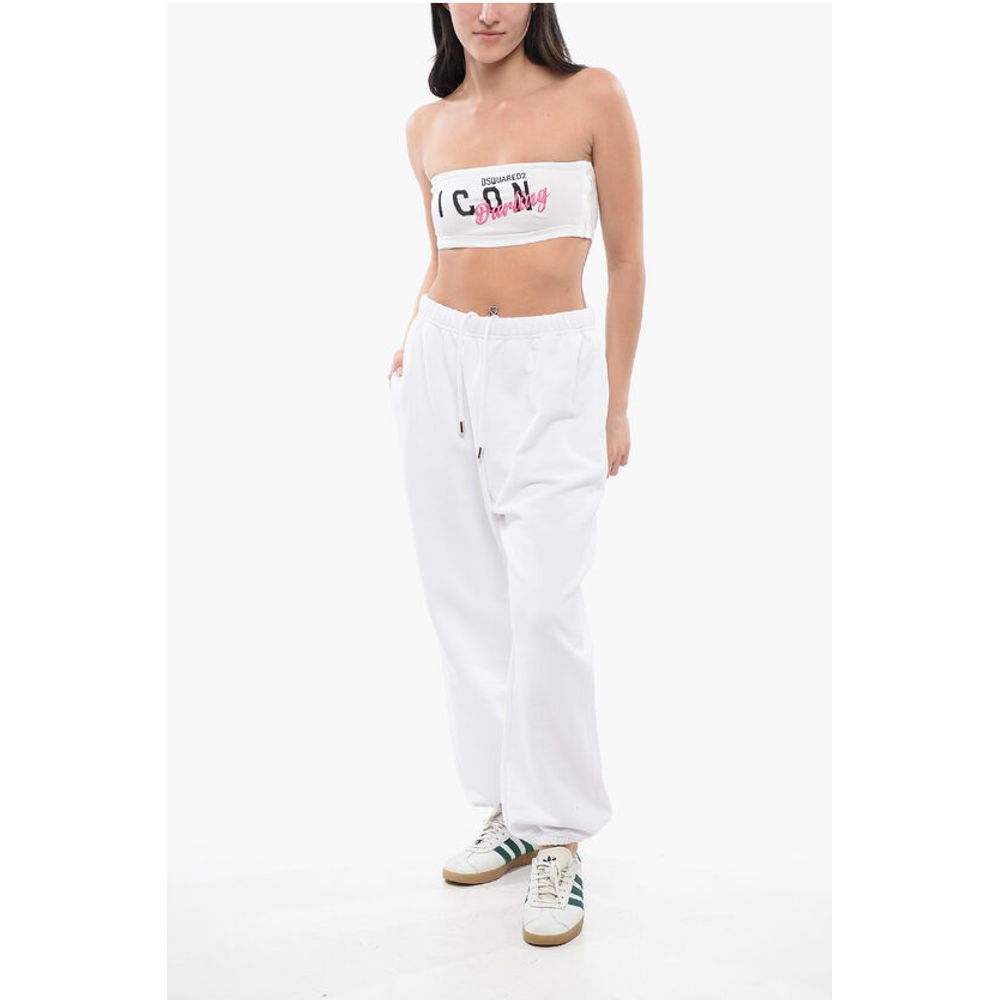 Dsquared² Printed Embroidered ICON DARLING Tube Top