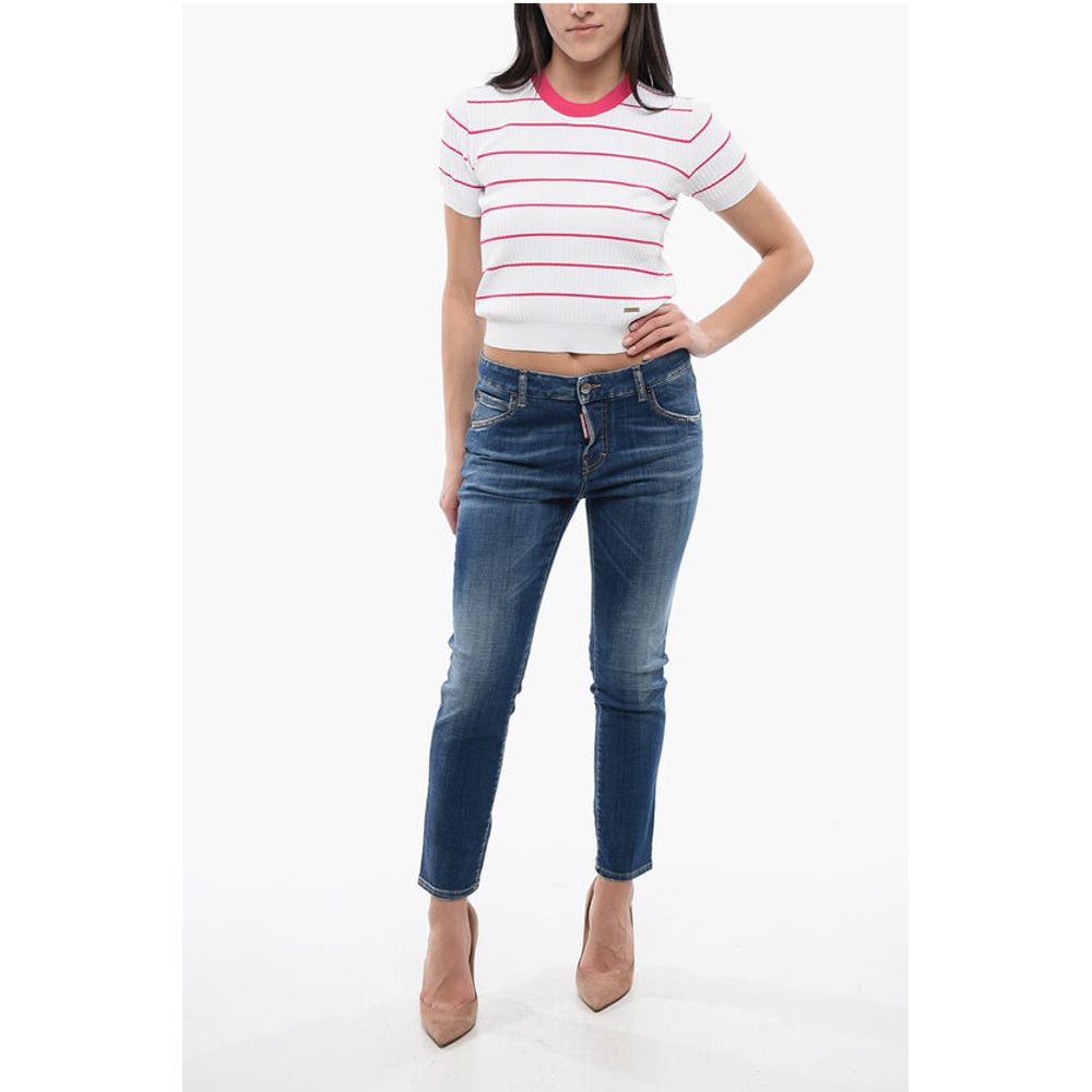 Dsquared² Mid Washed Cool Girl Fit Denims 15cm