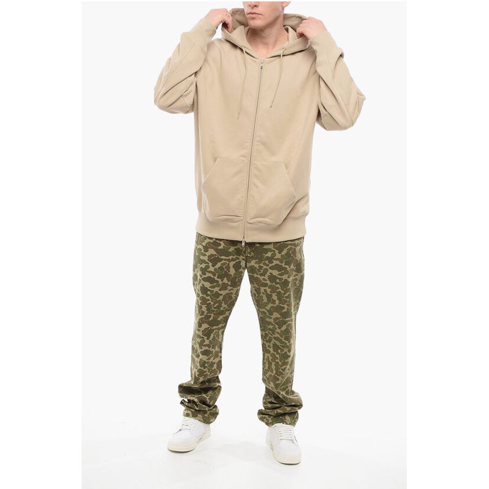 Y-3 Zip-up Hoodie with Ton sur Ton Logo