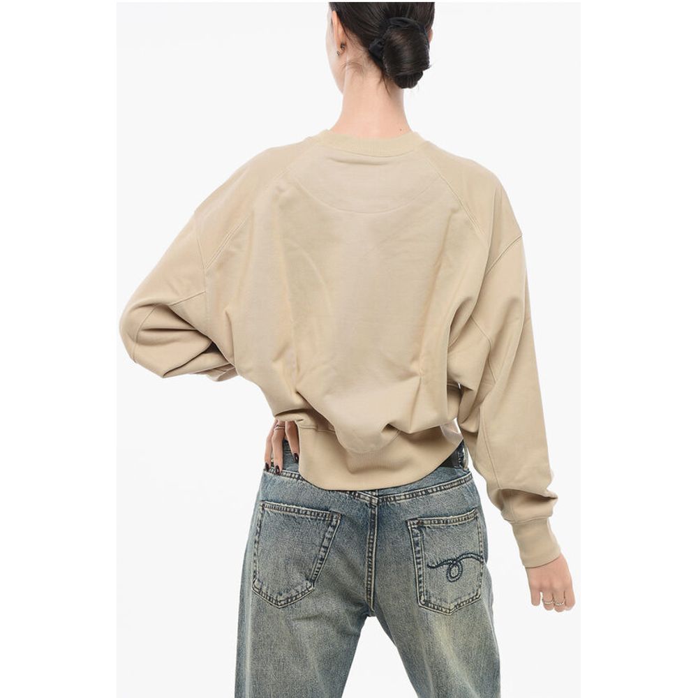 Y-3 Monochrome Cotton Sweatshirt with Crew Neck