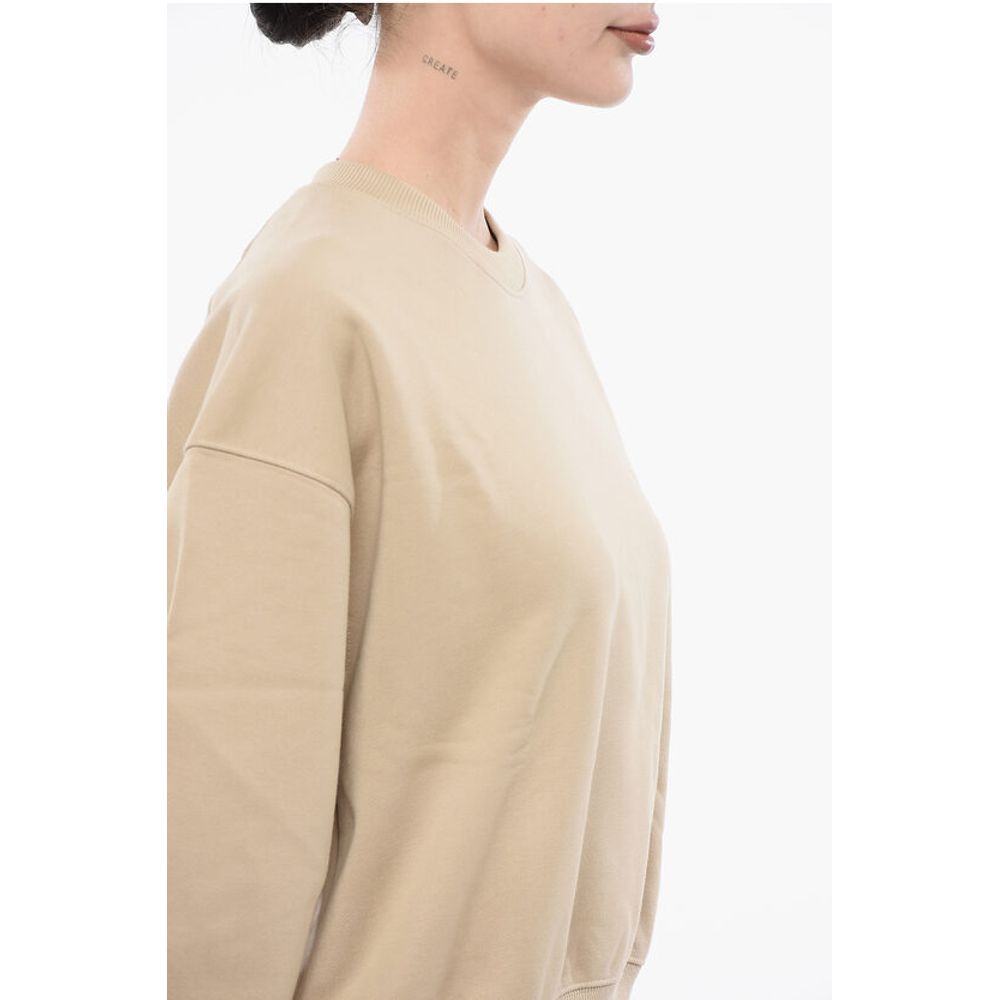 Y-3 Monochrome Cotton Sweatshirt with Crew Neck