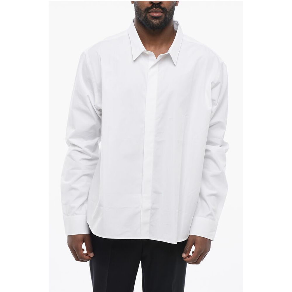 Ami Alexandre Mattiussi Popeline Shirt with Hidden Buttoning