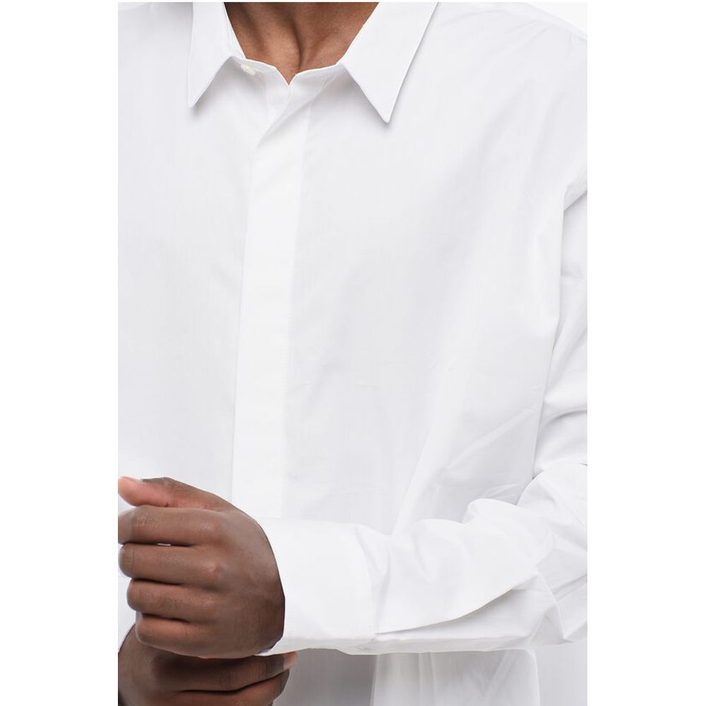 Ami Alexandre Mattiussi Popeline Shirt with Hidden Buttoning
