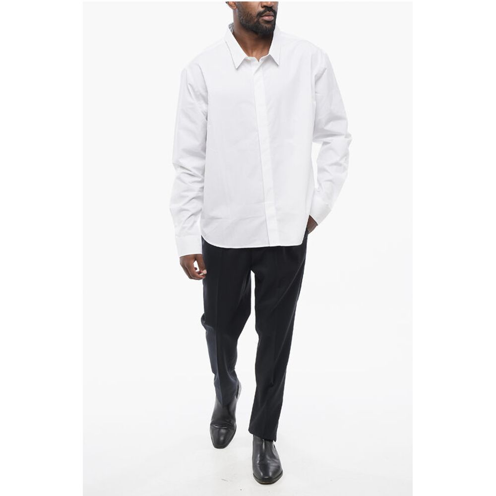 Ami Alexandre Mattiussi Popeline Shirt with Hidden Buttoning