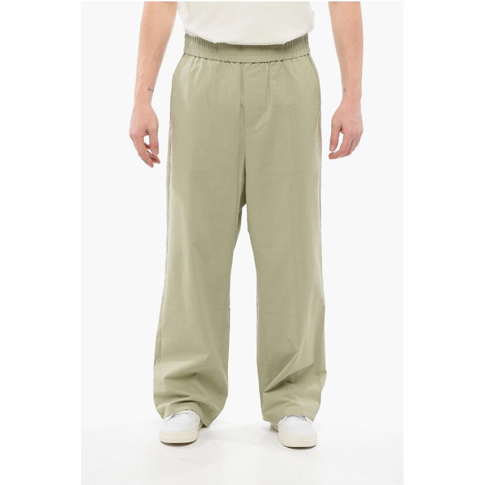 Ami Alexandre Mattiussi 4-Pocketed Cotton Pants with Elastic Waistband