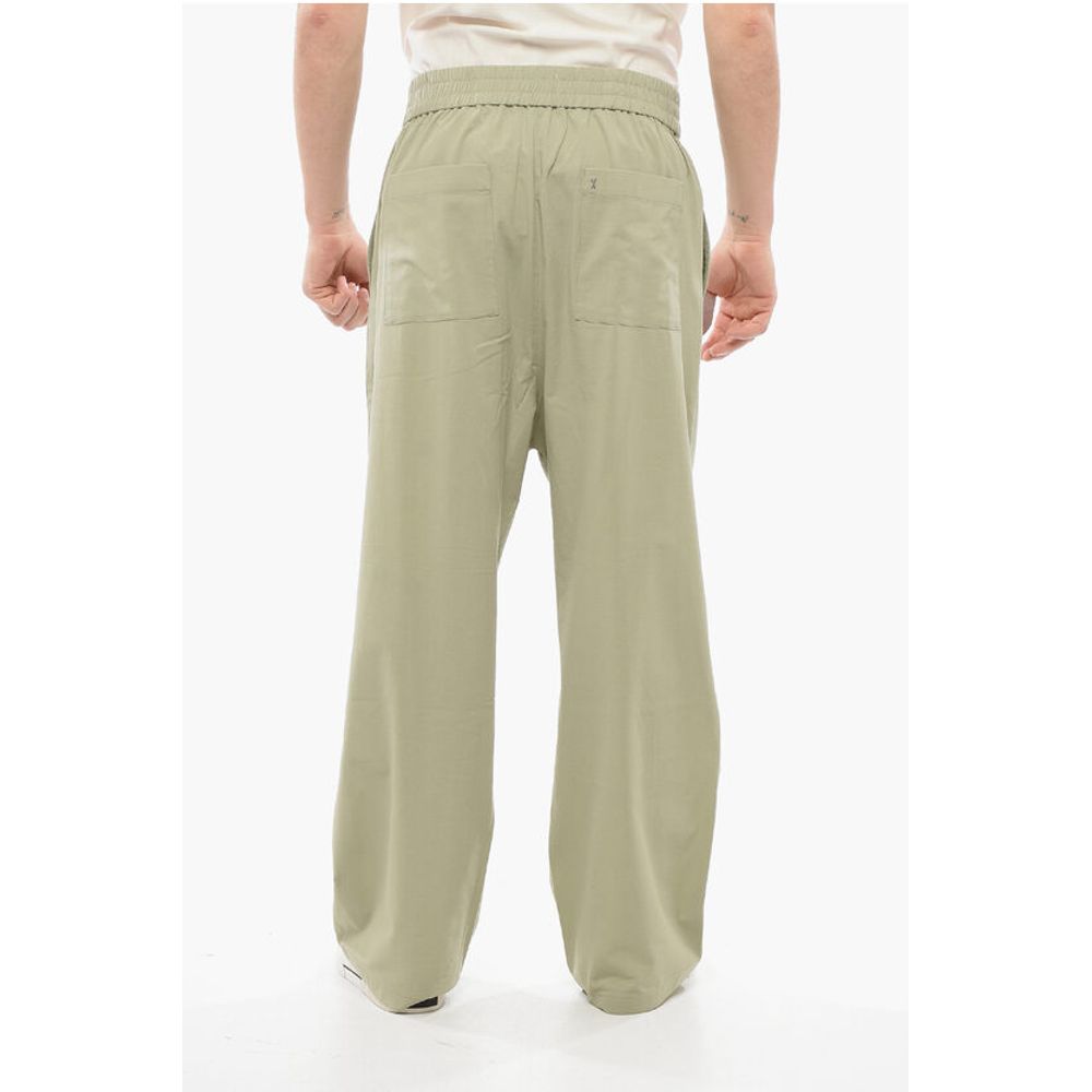 Ami Alexandre Mattiussi 4-Pocketed Cotton Pants with Elastic Waistband