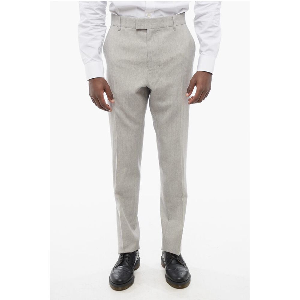 Ami Alexandre Mattiussi 4-Pocketed Virgin Wool Pants with Hidden Closure