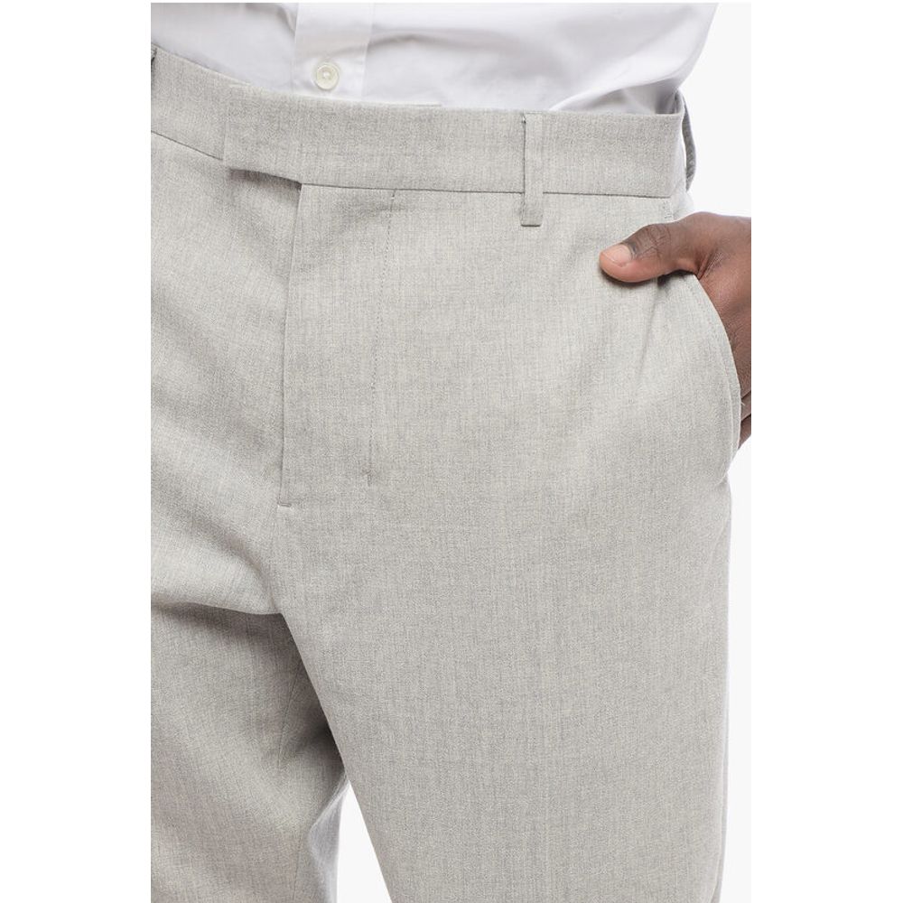Ami Alexandre Mattiussi 4-Pocketed Virgin Wool Pants with Hidden Closure