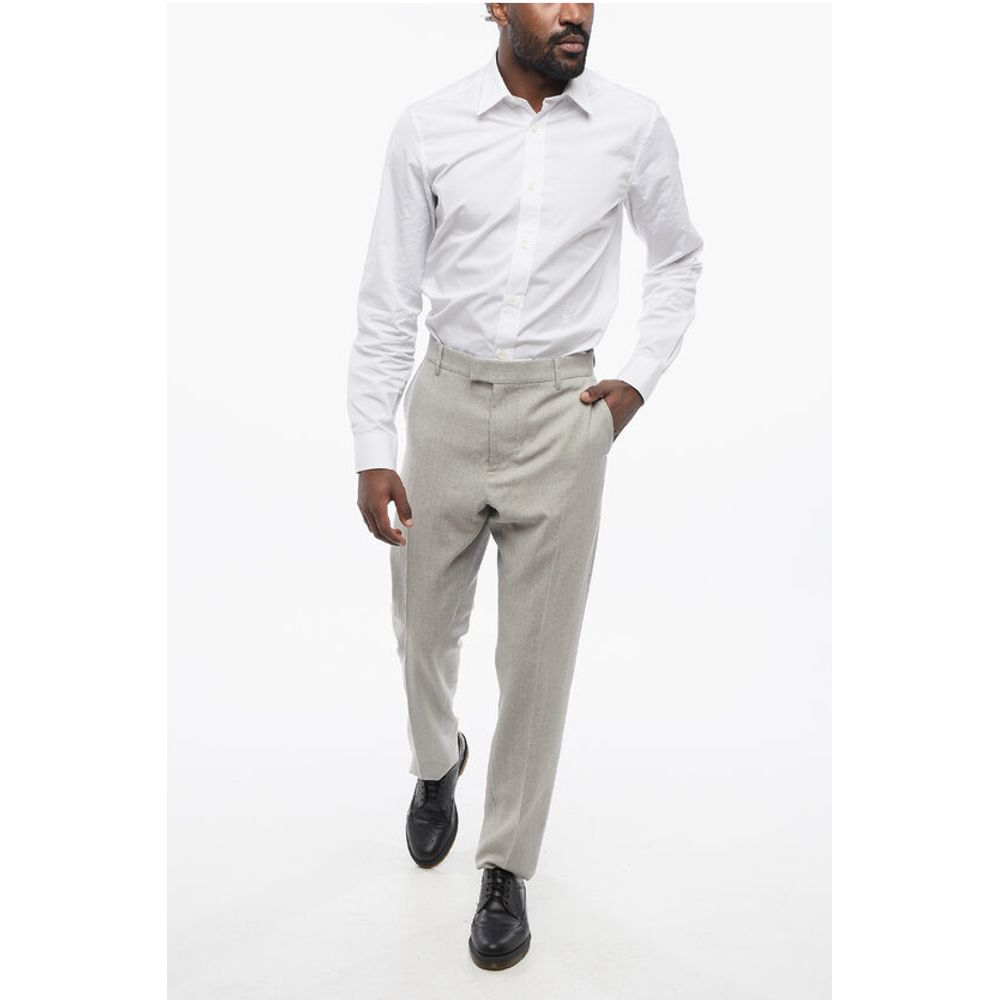 Ami Alexandre Mattiussi 4-Pocketed Virgin Wool Pants with Hidden Closure